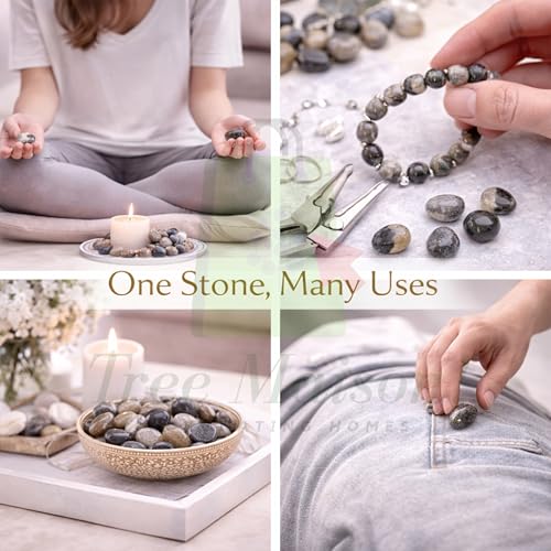 Image of Sulemani Tumble Stone | 50 gm Tumbled Gemstones | Reiki Healing Stones | Home Decor Pebbles | Aquarium Gravel | Garden & Table Dcor