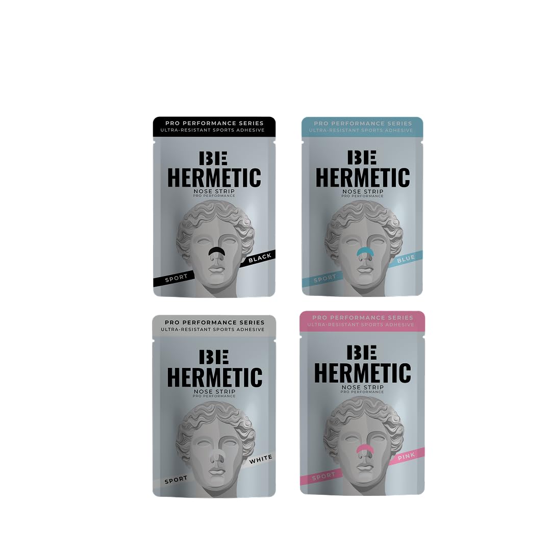 Hermetic Performance Nasenstreifen, 4 Farben, Sport-Nasenstreifen, verbessert die Atmung und Leistung