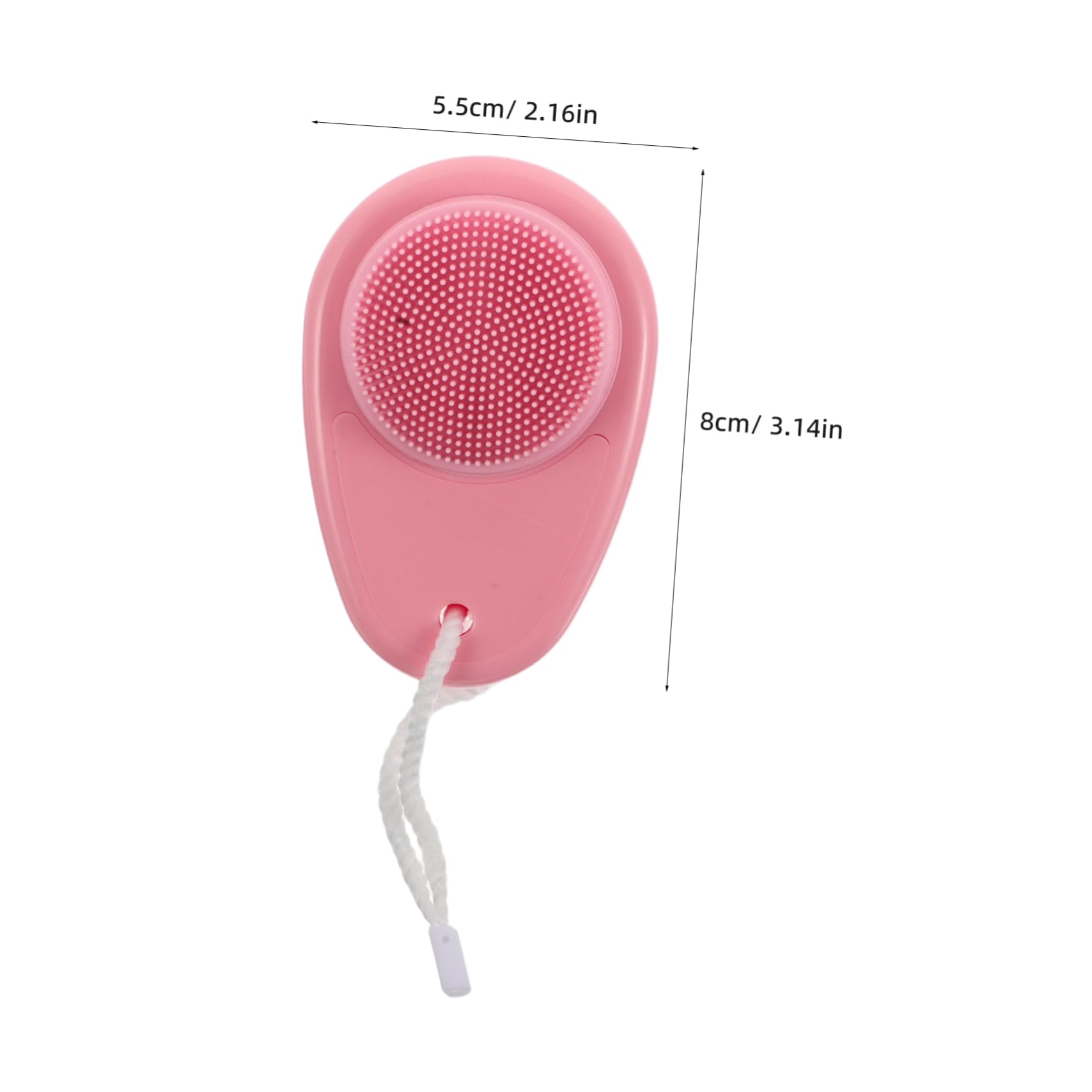 HAKIDZEL Manual Face Scrubber Dual Sided Silicone Facial Cleansing Brush for Deep Pore Cleaning Exfoliating and Massaging Portable Skincare Tool for Women and Men