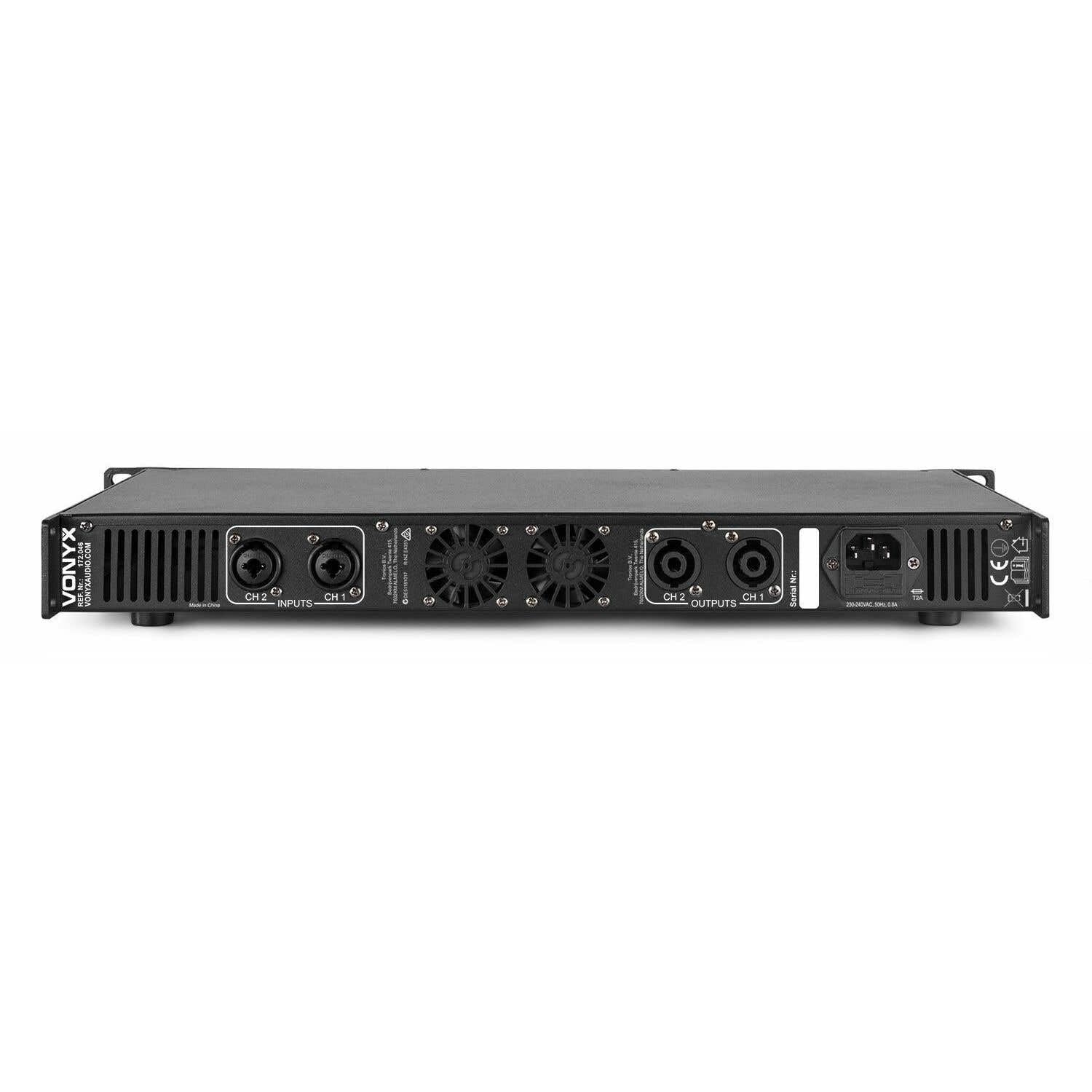 Amazon | Vonyx VDA1000 DJ PA アンプ - 1000W (2x500W) クラスDパワー