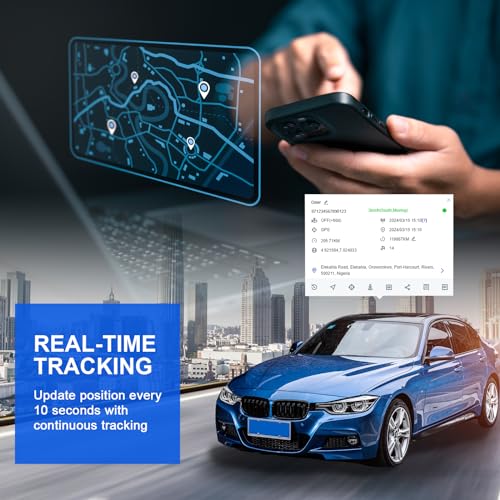 WANWAYTECH Mini GPS Tracker for Vehicles, 4G LTE GPS Tracking Device, GPS Tracking Device with App, US and Worldwide Real-Time Tracking, Subscription Needed
