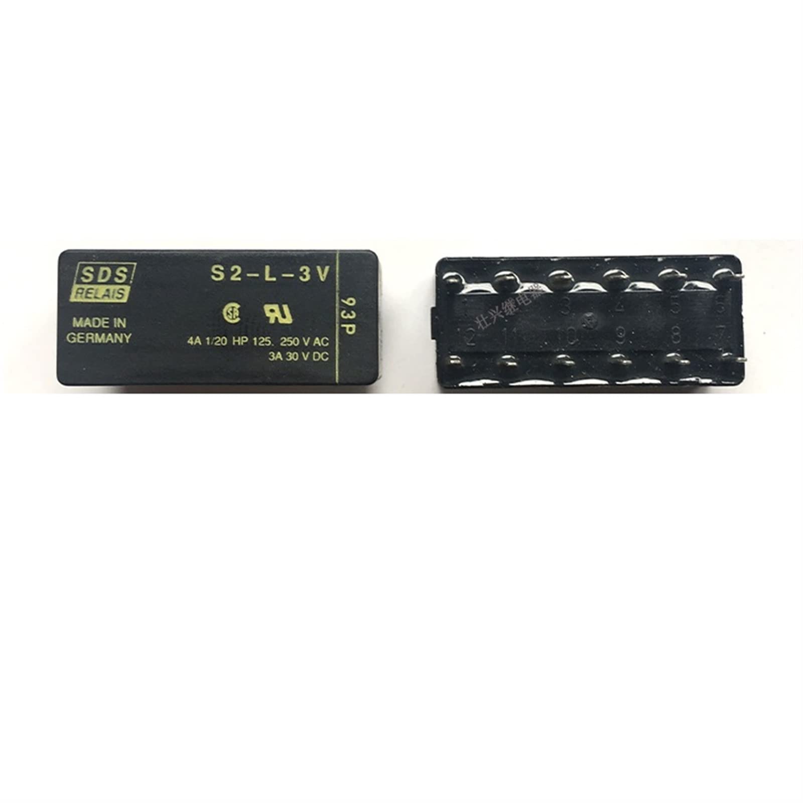 LKPEHTAGN S2-L-3VDC Relay 3A 12P