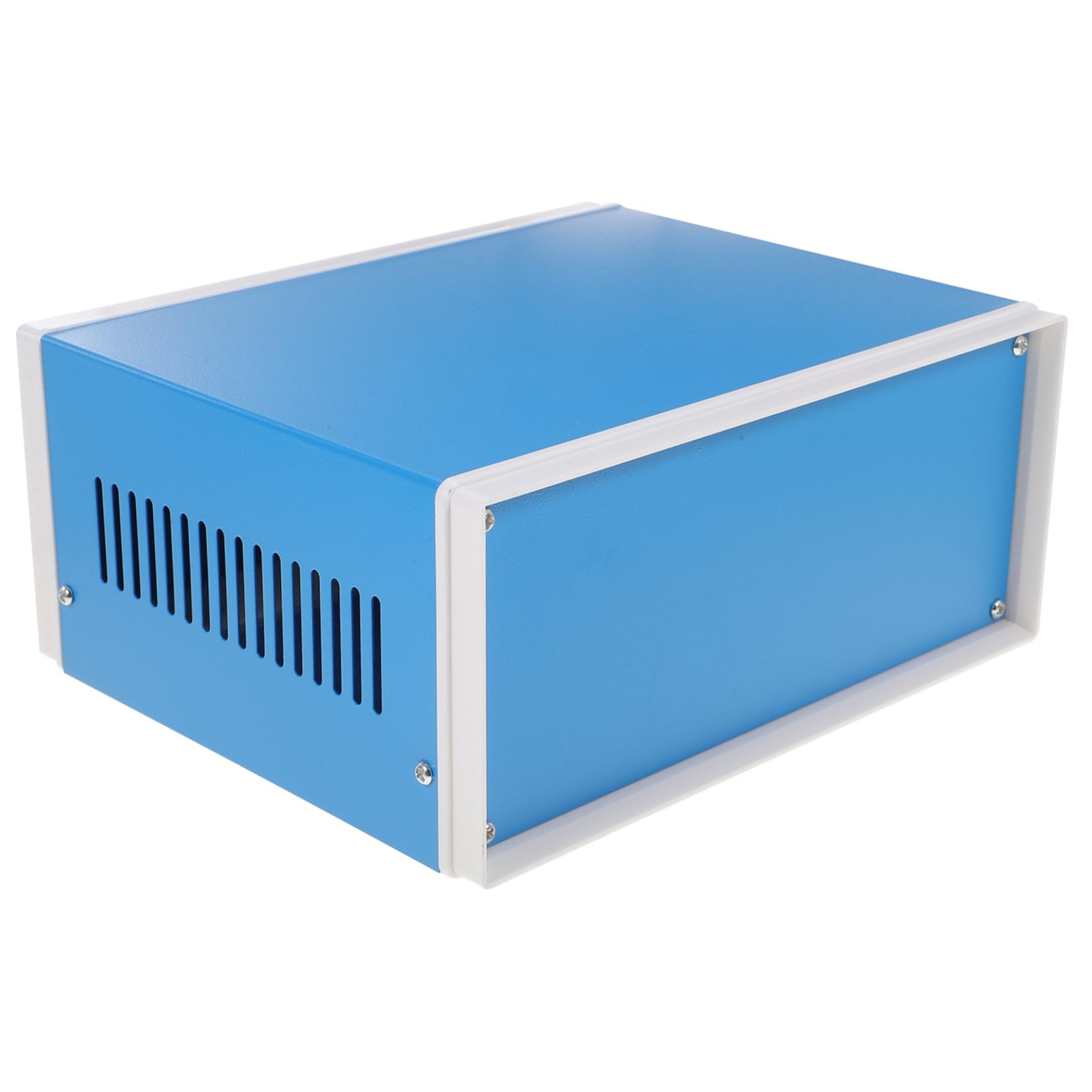 WOONEKY Caja Metálica Material Metal 4 Patas para Proyectos Electrónicos Protección Continua y Fácil Instalación Adecuado para Estaciones de Metro y Aeropuertos