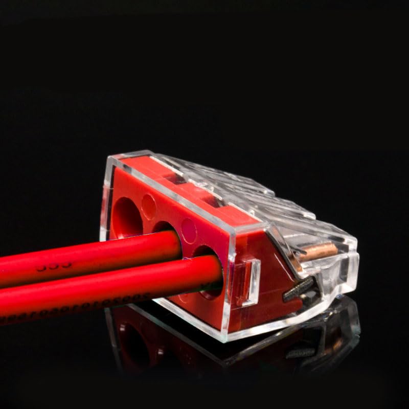 30/50/100PCS Wire Connector Compact Wire Wiring Connector PPCT-102/103D/104 Conductor Controller Terminal Block(PCT-102,100Pcs)