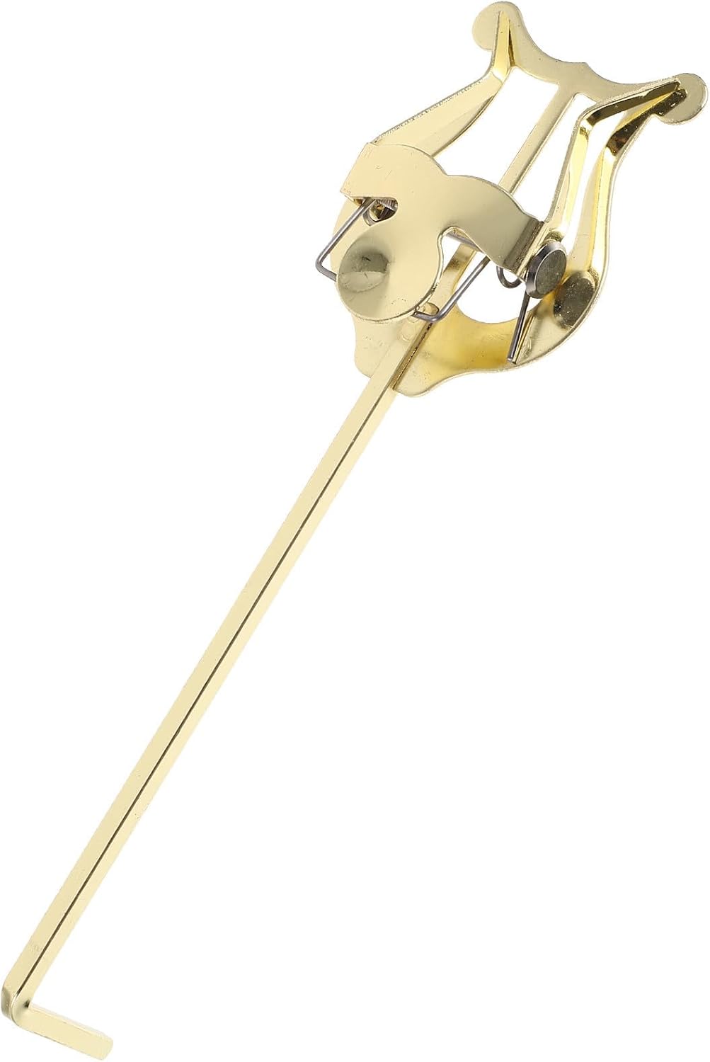 Alipis Golden Metal Trumpet Lyre Sheet Music Clip for Small-sized Instruments, Easy to Install and Remove, Portable Music Holder Clip for Marching Band Accessories