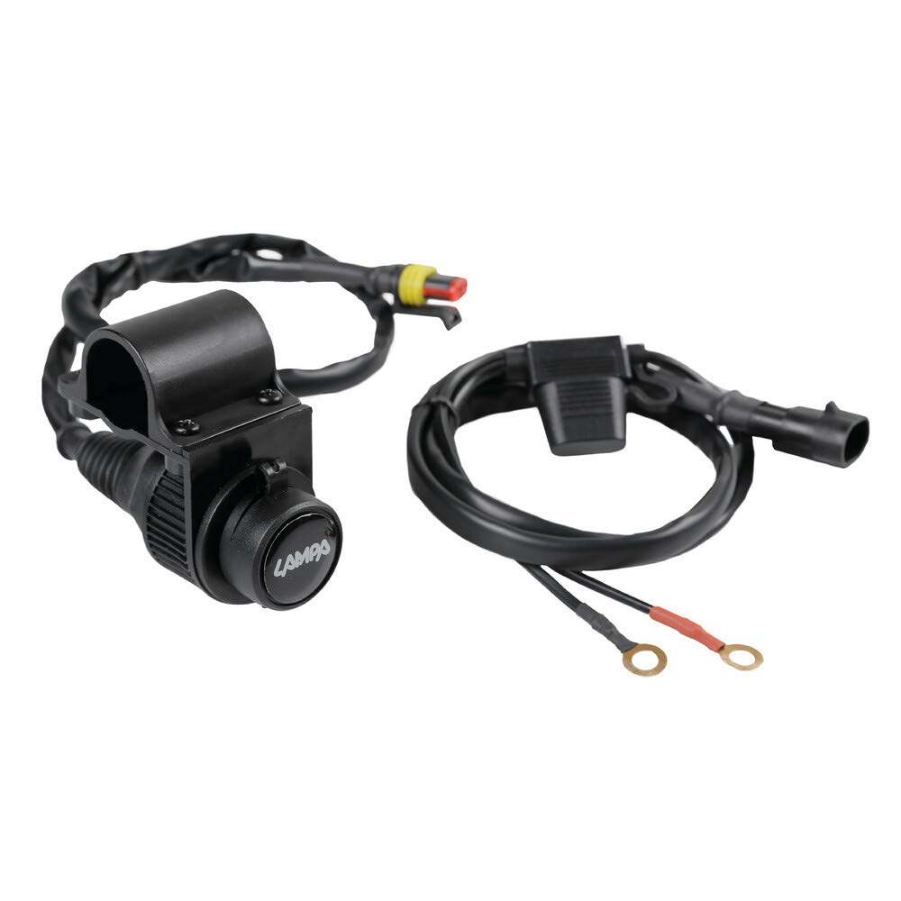 Lampa 90535 Standardowe gniazdo prądowe do mocowania kierownicy - 12V - 12A Max