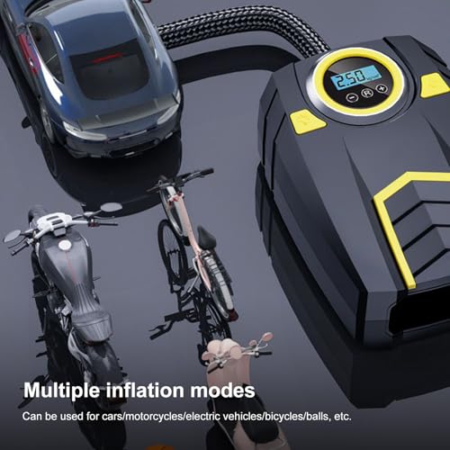 Pompe à air électrique avec accessoires multifonctions de gonflage