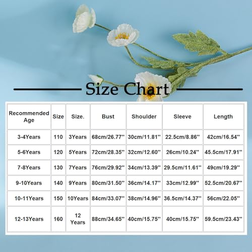 Girls 3/4 Length Sleeve Tops Star Print Loose Crew Neck Cute Graphic T-Shirt Blouse Casual Clothes for 3-12 Years2