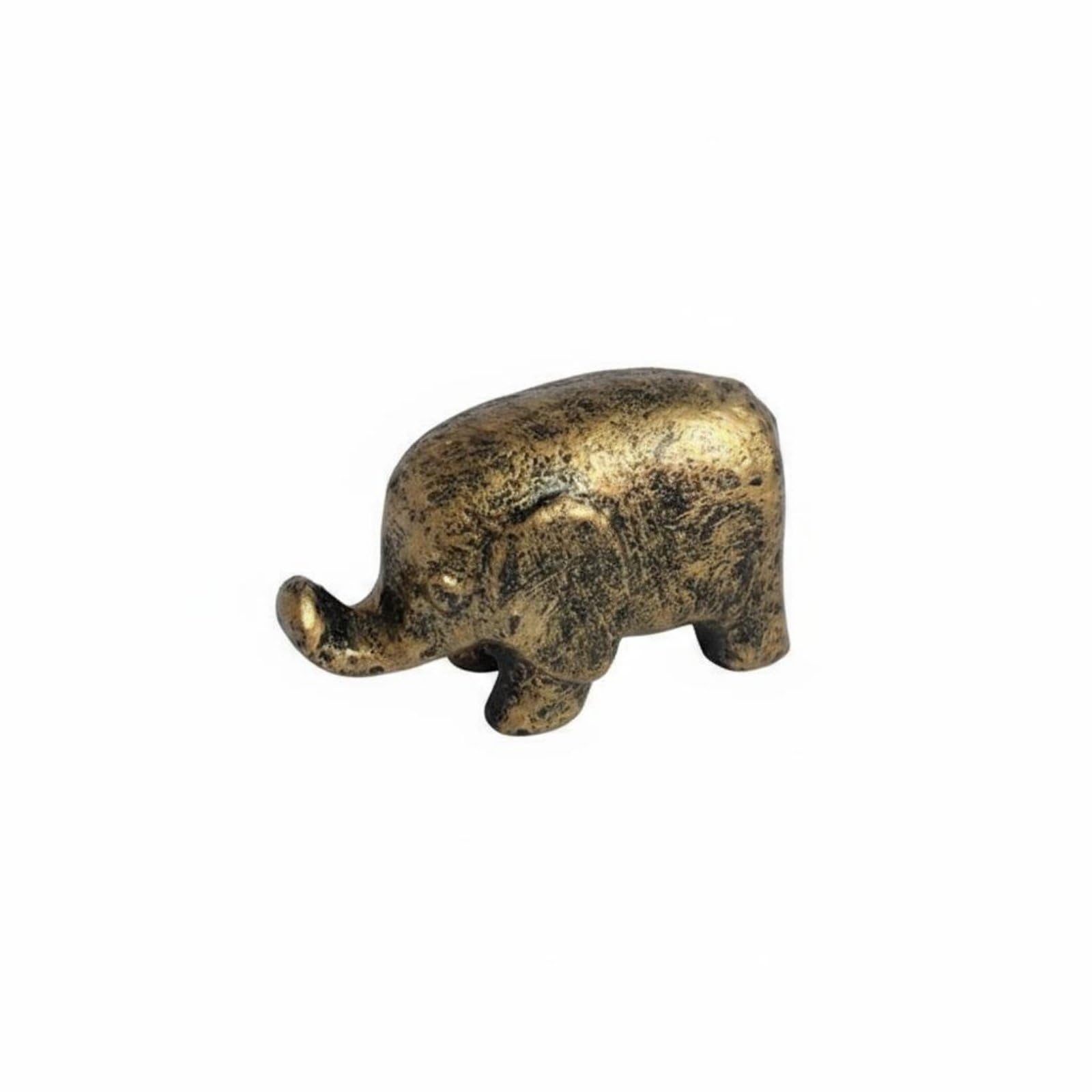BNF® Antique Design Cast Iron Feline Paperweight Gift Idea Pen Rest Cute Calligraphy Stable for Students, Bronze Gold Elephant | Paperweights Decorative-image-34
