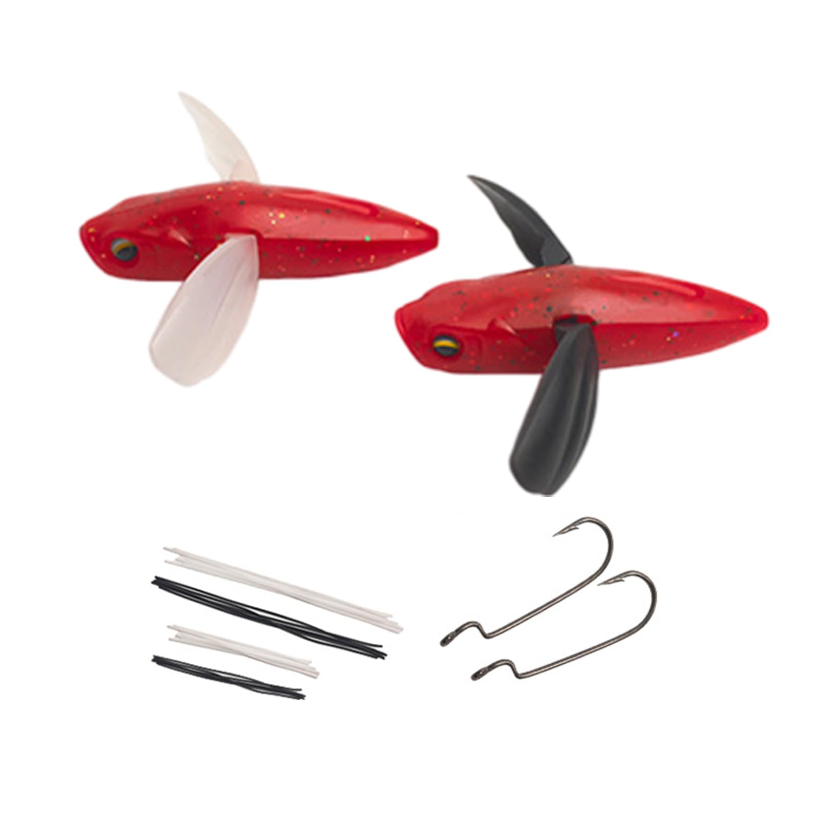 QIAOLIDA Flying Fish Soft Lures Baits With 3D Eye Silicone Tail For Enhances Attraction In Freshwater Saltwater Fishing