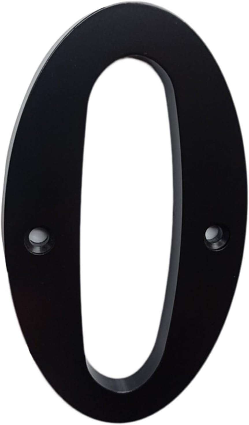 BREAKA 152mm Digital House Number, 6 Inch Black Zinc Alloy Home Address Number for Home, Garden, Garage, Mailbox, Etc. (Size : 1)