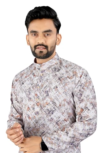 Image of Trustous Kurta Pyjamas set for Mens | Pyjamas with kurta PRINTED and classis look |KURTA Pyjamas SET