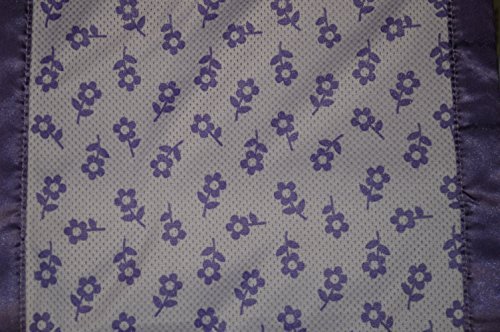 BreathableBaby Breathable Mesh Crib Liner, White (Purple Stitch)