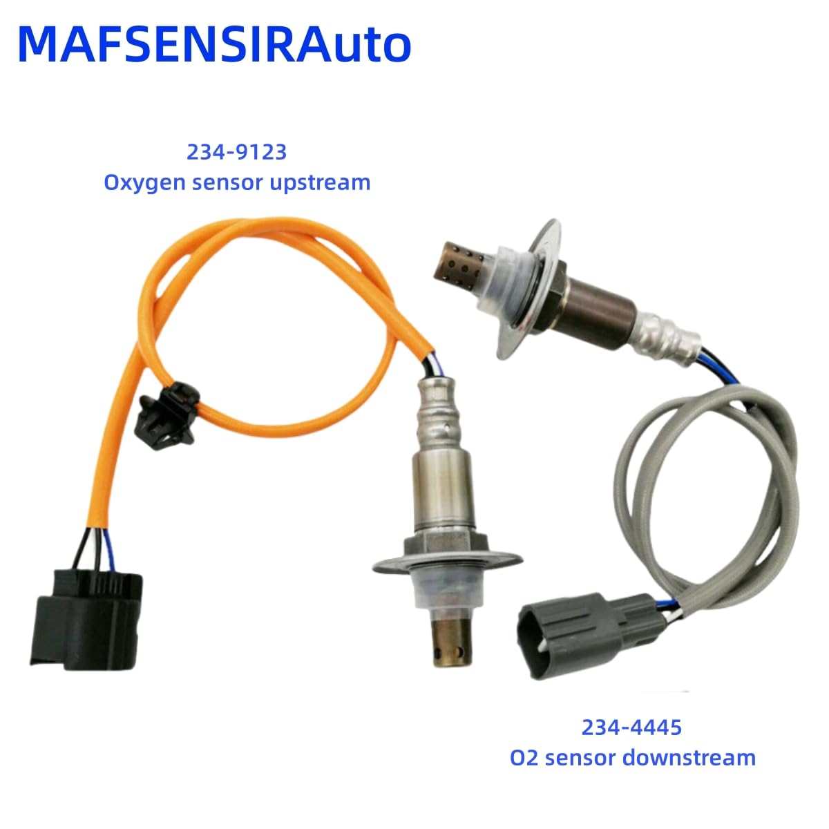 2Pcs Up&Downstream 234-9123 234-4445 Air Fuel Ratio Oxygen Sensor O2 Sensor AFR Sensor Compatible with Subaru Legacy Forester Outback Saab