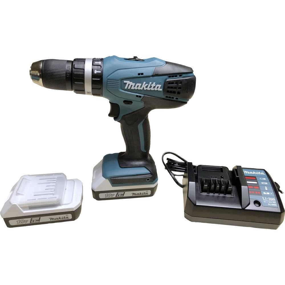 DF457DWE Cordless Drill 18V Black Blue