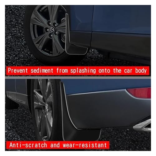 Mud Flaps Mazda CX-60 Anti-Projections Garde-Boue ABS Ultra-Résistant