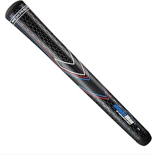 JumboMax Golf Grips JMX Ultralite Tapered Golf Club Grips, Oversize Golf Grips 25% Lighter Than Standard, Black W/RWB - Set of 1 X-Large (+3/8)