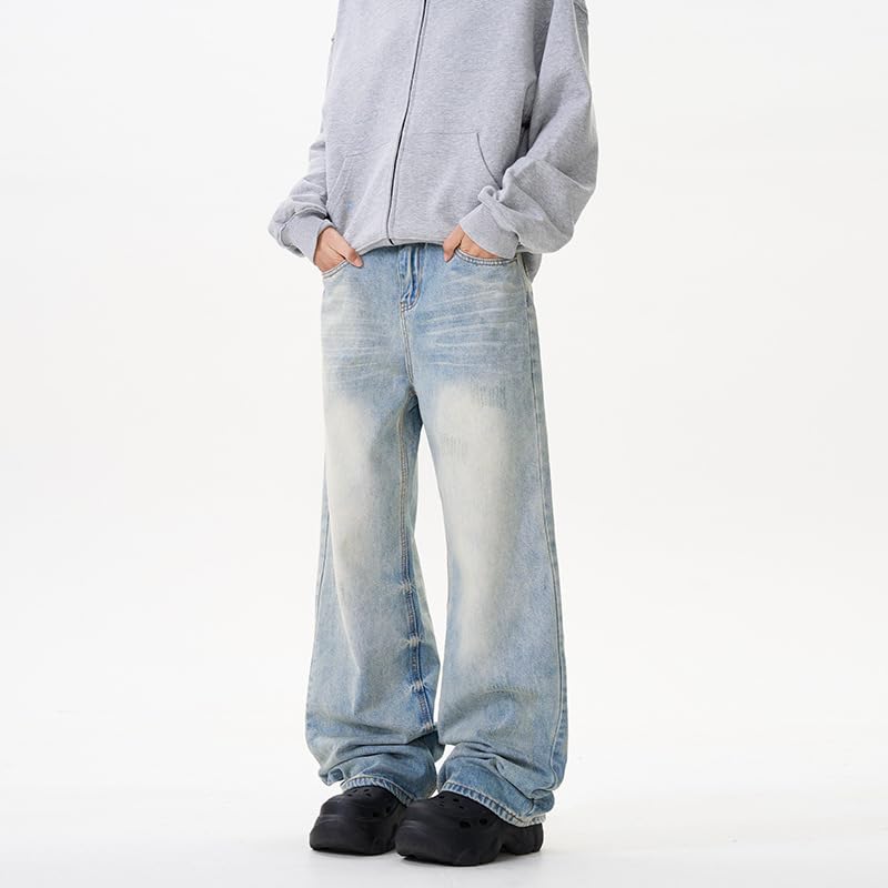 Men's Denim Pants Summer Commuter American Straight Leg Jeans2