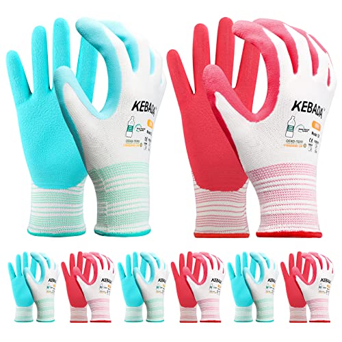 Gardening Gloves For Women, 6 Pairs Latex Coated Yard