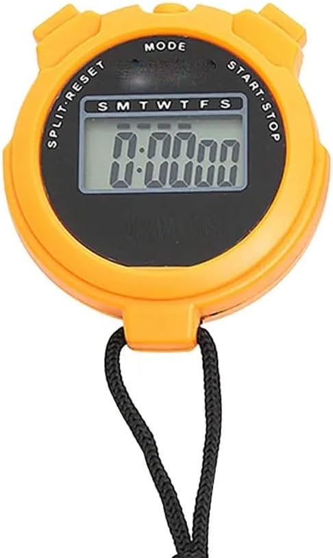 Portable Handheld Sports Stop Watch Digital Display Fitness Timer Counter for Sports Stopwatch Chronograph(C)