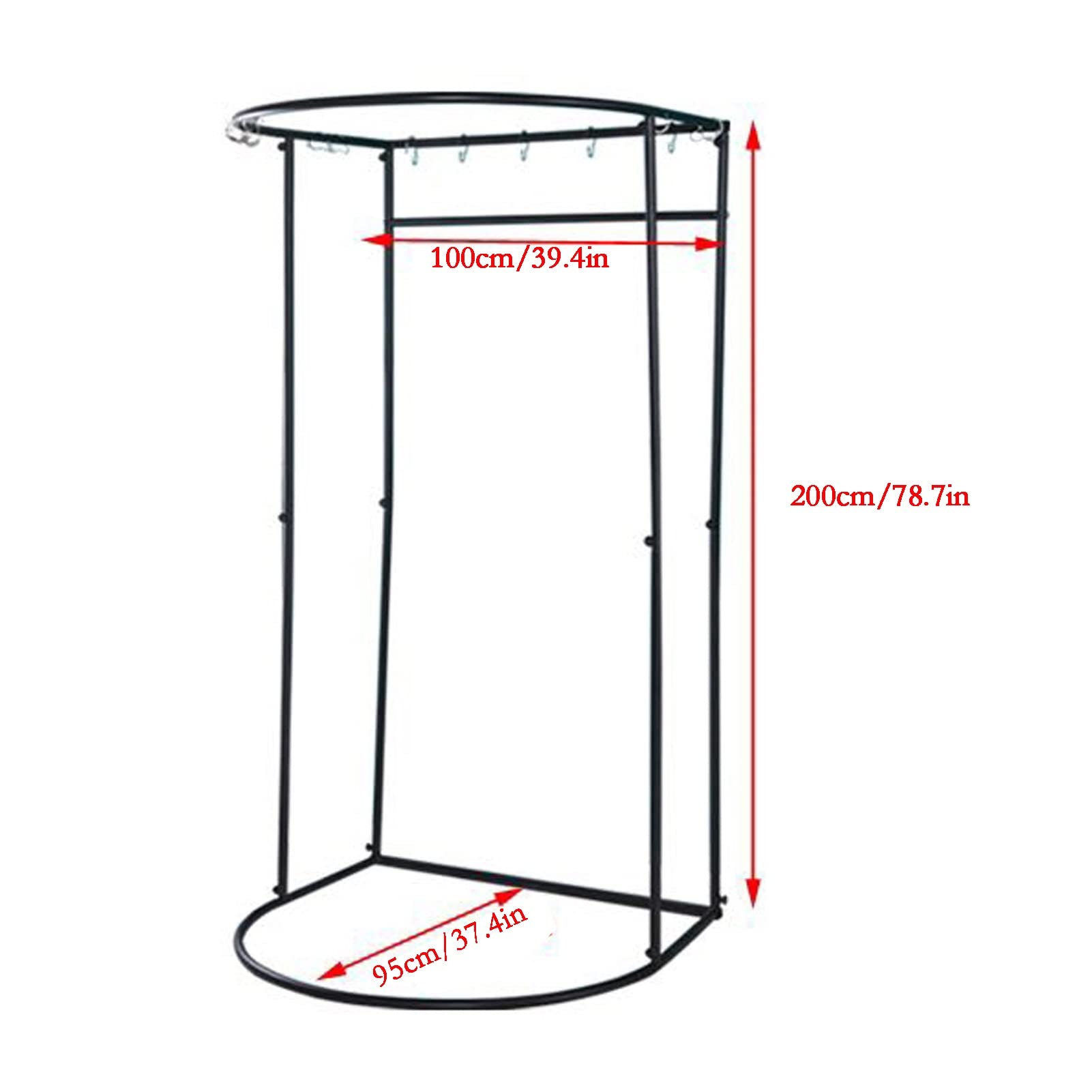 FWTXZTER Spogliatoio Mobile, Camerino Portatile 200X100X95CM Spogliatoio a Pavimento Staccabile, Camerino Negozio di Abbigliamento Protezione della Privacy Camerini per Centri Commerciali e Ufficio