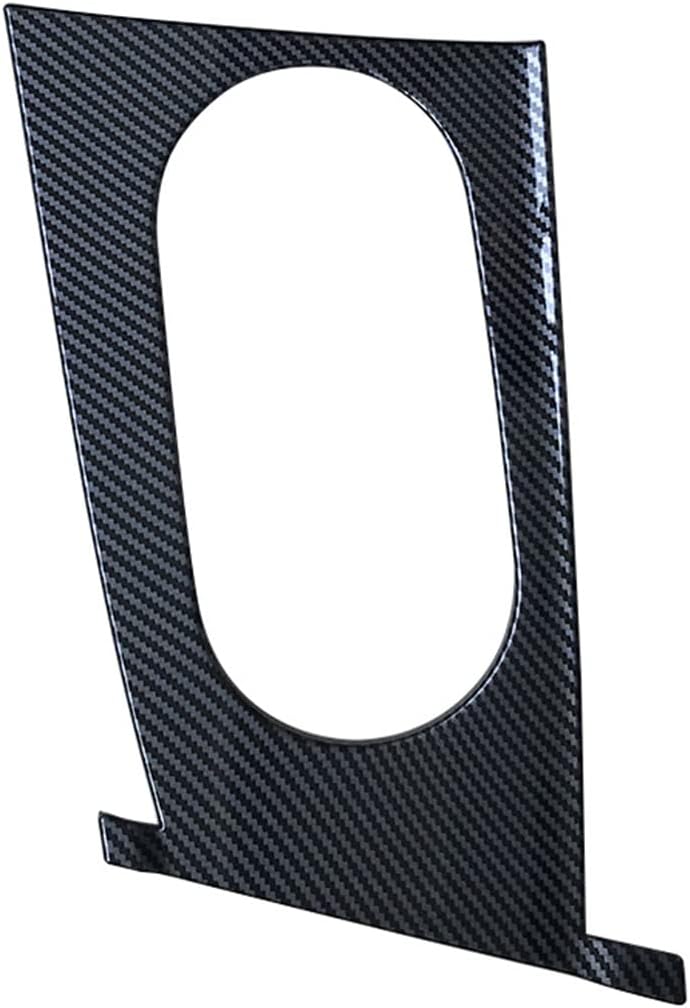ruihe Carbon Fiber Color Car Gear Shift Knob Console Panel Trims Cup Holder Frame Cover Compatible with Fit for Hyundai Elantra 2021 2022 2023 2024 Electrical Park Brake Version