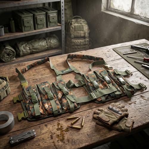 Image of Azad tactical vest for ary with stuff oragnizer and poches
