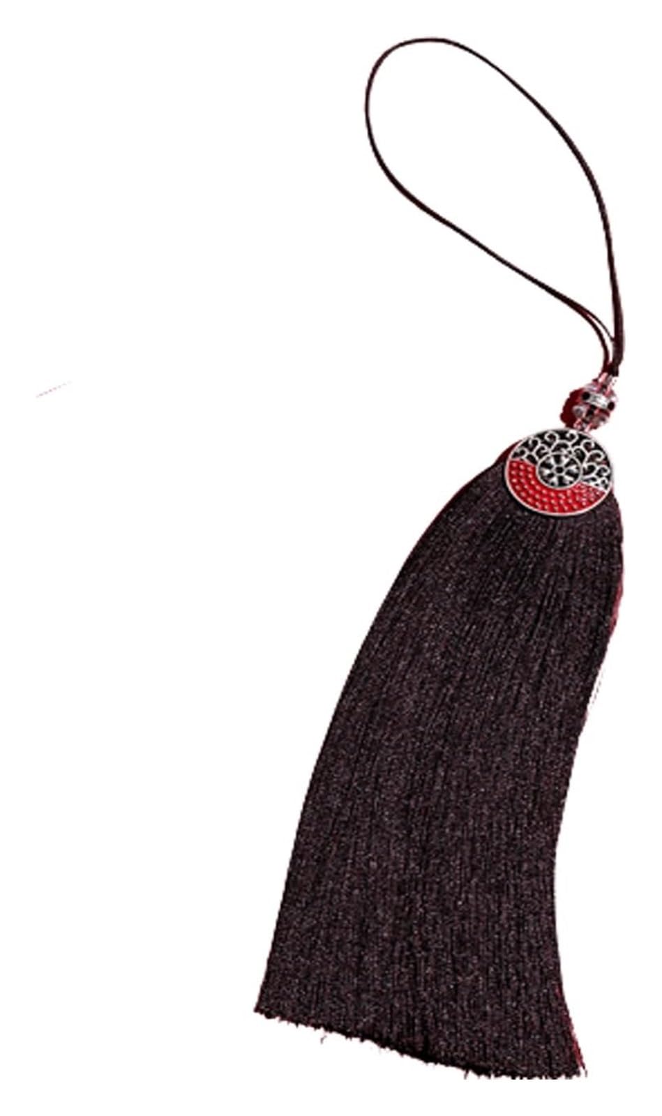 5Pcs Tai Chi Chinese Kungfu No Static No Wire Drawing Durable Smooth Sword Tassel(Coffee Colo)