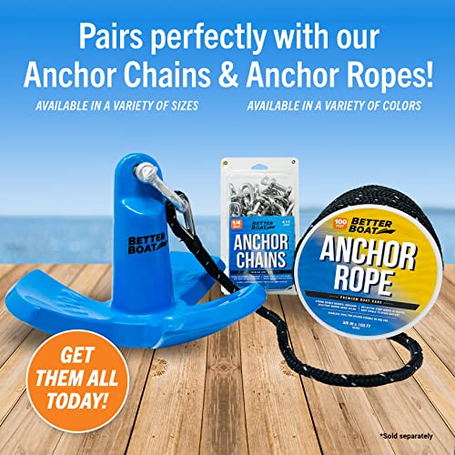 Image of River Anchor 20 lb for Boats Up to 24 Ft, Vinyl Coated Cast Iron Mushroom