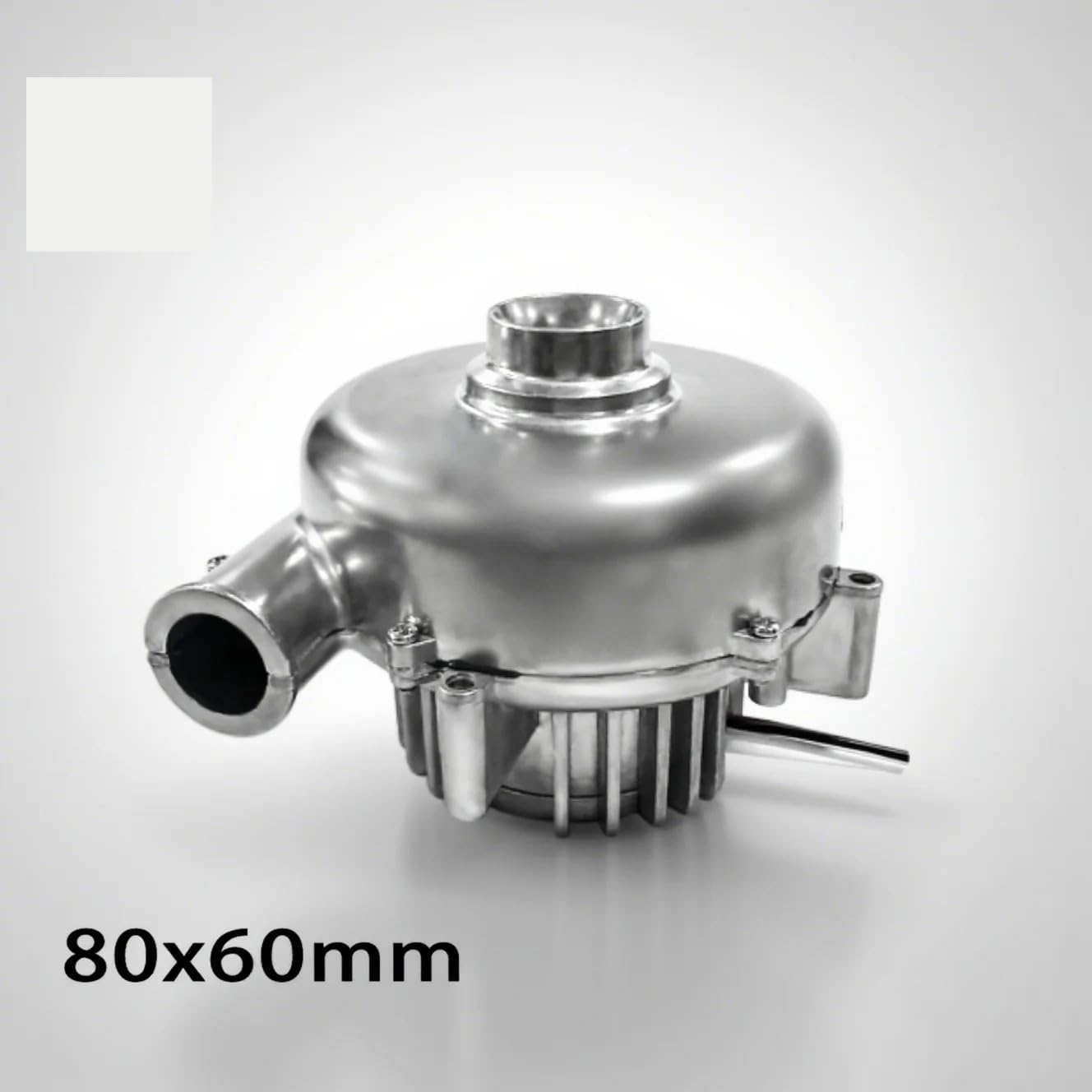 Soplador Centrífugo De CC De 24 V Y 18 KPa, Soplador De Aire De Alta Presión, Turbocompresor De Aluminio Impermeable For Uso Industrial BA8060H24B-B-Unintegrated