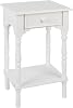Decor Therapy Jane 1-Drawer Accent Table, Satin White