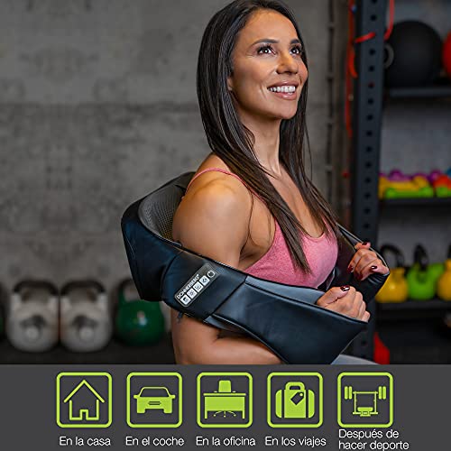 Donnerberg-Masajeador-Cervical-y-Espalda-EL-ORIGINAL-Masajeador-de-CuellO-con-2-tecnicas-de-Masaje-Shiatsu-y-Percusion-Calor-Infrarrojo-Calidad-alemana-7-ANOS-DE-GARANTIA