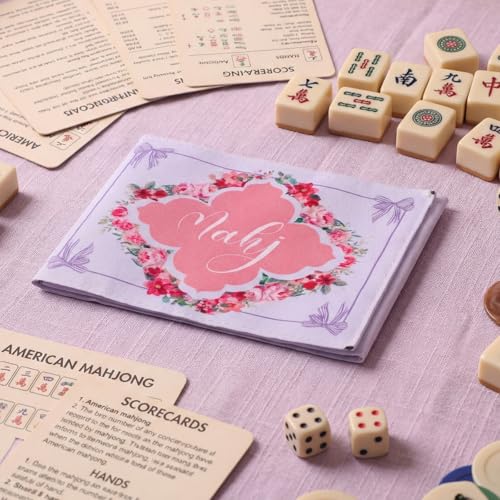 Funda para cartas Mahjong 4 piezas 11.25 x 7 pulgadas miniatura 4
