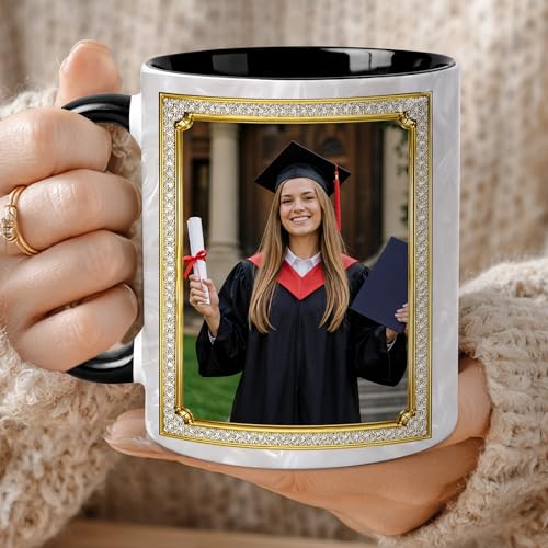 Taza personalizada de graduación con foto para nuevos graduados miniatura 4