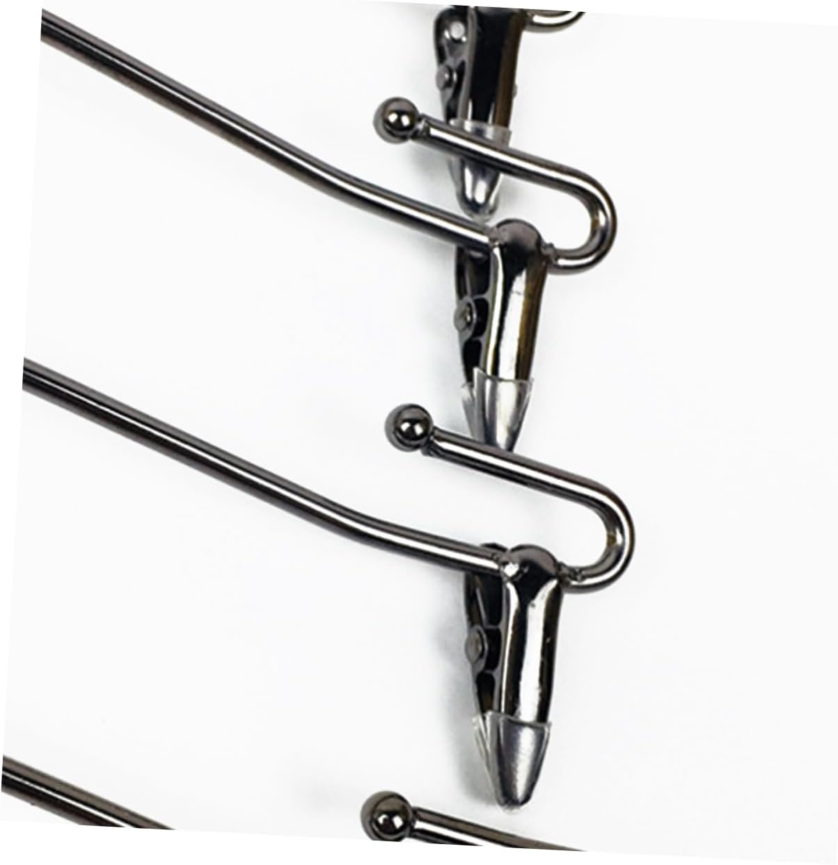 10pcs Metal Hangers Skirt Clips Pants Organizer Laundry Hangers Underwear Rack