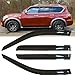 4pcs Original Shatterproof Rainproof Side Window Wind Deflectors for Armada 17-24,Tape-on Rain Guards Sets,Nice Looking Window Visors for Cars,Vent Deflector fit for Nissan 2017-2024 Armada NI60