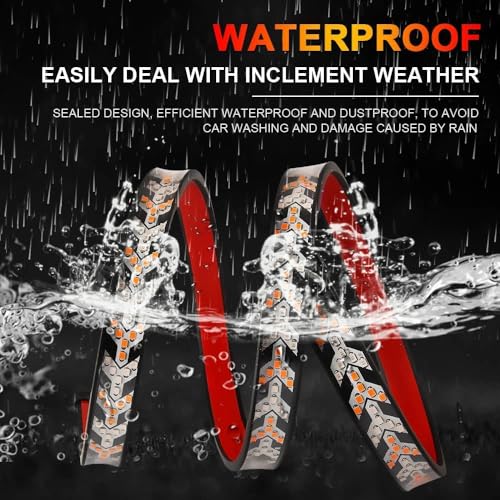 Image of 48 Inch Sequential Amber LED Tailgate Light Strip with Double Flashing Turn Signal | Waterproof | Easy Plug & Play | Compatible with Cars, SUVs, Trucks & Vans