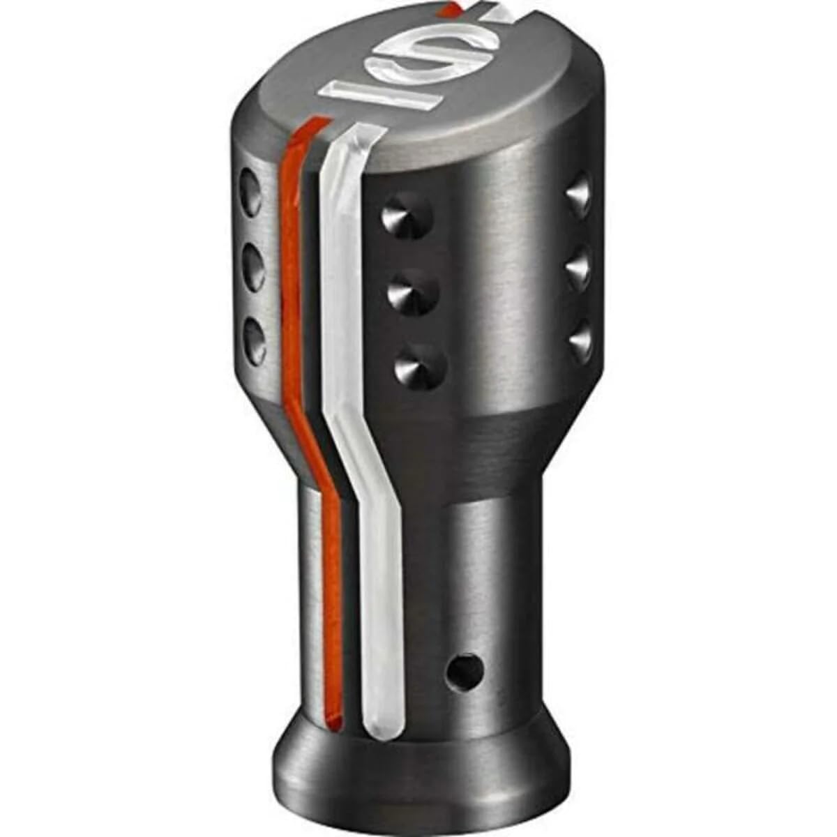 Sparco 03736AO gałka dźwigni zmiany biegów - 'Settanta' - czarna + aluminium/biały/pomarańczowy