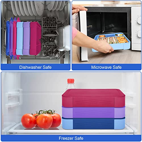 Image of IJIAMY Bento Lunch Box Kids, Bento Box Lunch Box Adults with 5 Compartments and 1 Salad Dressing Containers, Snack Box for Kids and Adults Work School