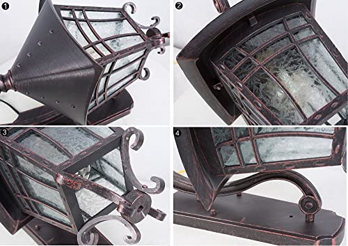 Applique extérieure traditionnelle robuste pour sécuriser l'accès du garage - 7