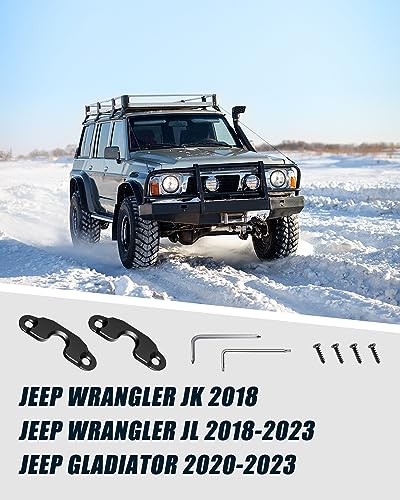 Image of Upgraded Aluminum Alloy Sun Visor Repair Kit for Jeep, Veharvim Heavy Duty Sun Visor Clip Compatible with Jeep Wrangler JK 2018 / JL /Wrangler 2018-2023 / Gladiator 2020-2023