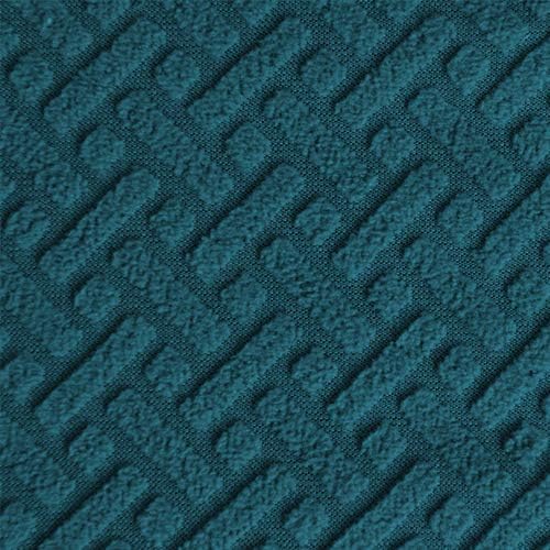OBYTEX Stretch Sofa Cover Jacquard Spandex Couch Covers Dog Cat Pet Slipcovers Furniture Protectors,Machine Washable (Medium, Peacock Blue)