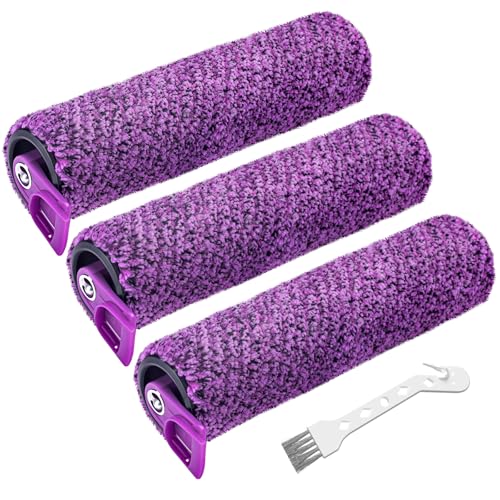 JORAIR SD201 Brush Roller Compatible with Shark Steam Pickup 3-in-1 Steam Mop SD200 SD201C SD201Q SD205 Models - 3 Pack Roll Brush 1 Cleaning Tool Replacement Parts Accessories Kit for Months