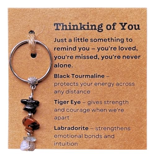 HNSBXQ Thinking Of You Gifts for Men,Long Distance Relationship Keychain