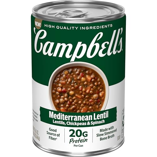 Image of Campbell's Protein Mediterranean Lentil Soup, 16.3 Oz Can