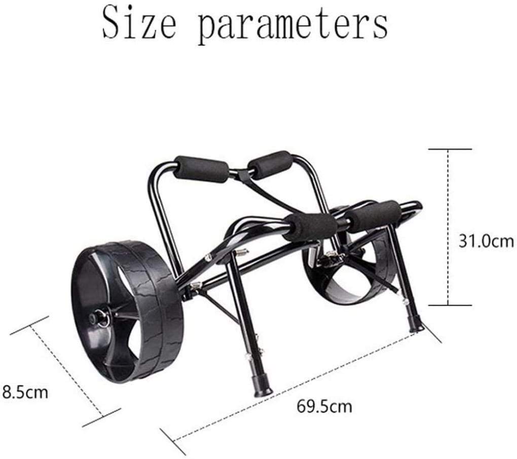 Carrelli per Kayak, Attrezzatura per la Nautica, Carrello da Trasporto Pieghevole in Alluminio, Carrello per Kayak e Canoa con Ruote sandhopper