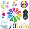 Zintuiglijke Fidget Speelgoed Set, Sweetone 16 stuks Flower Fidget Toys Pack Goedkoop met eenvoudige Dimple, Bubble…