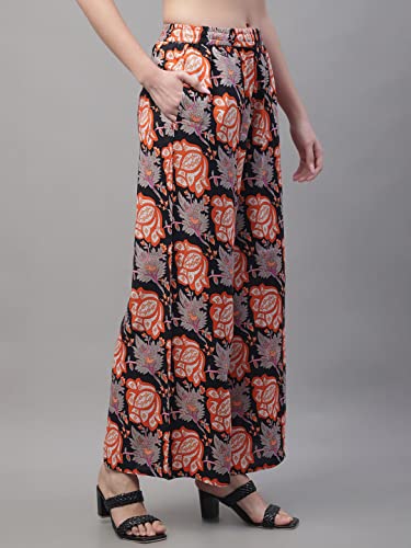 Image of Pistaa's Women's Regular Fit High Rise Palazzo