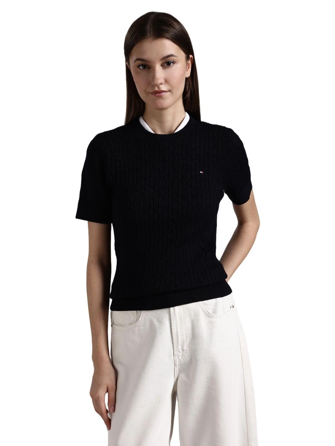 tommy hilfiger Regular fit Cotton Crew Neck Sweater-picture-11