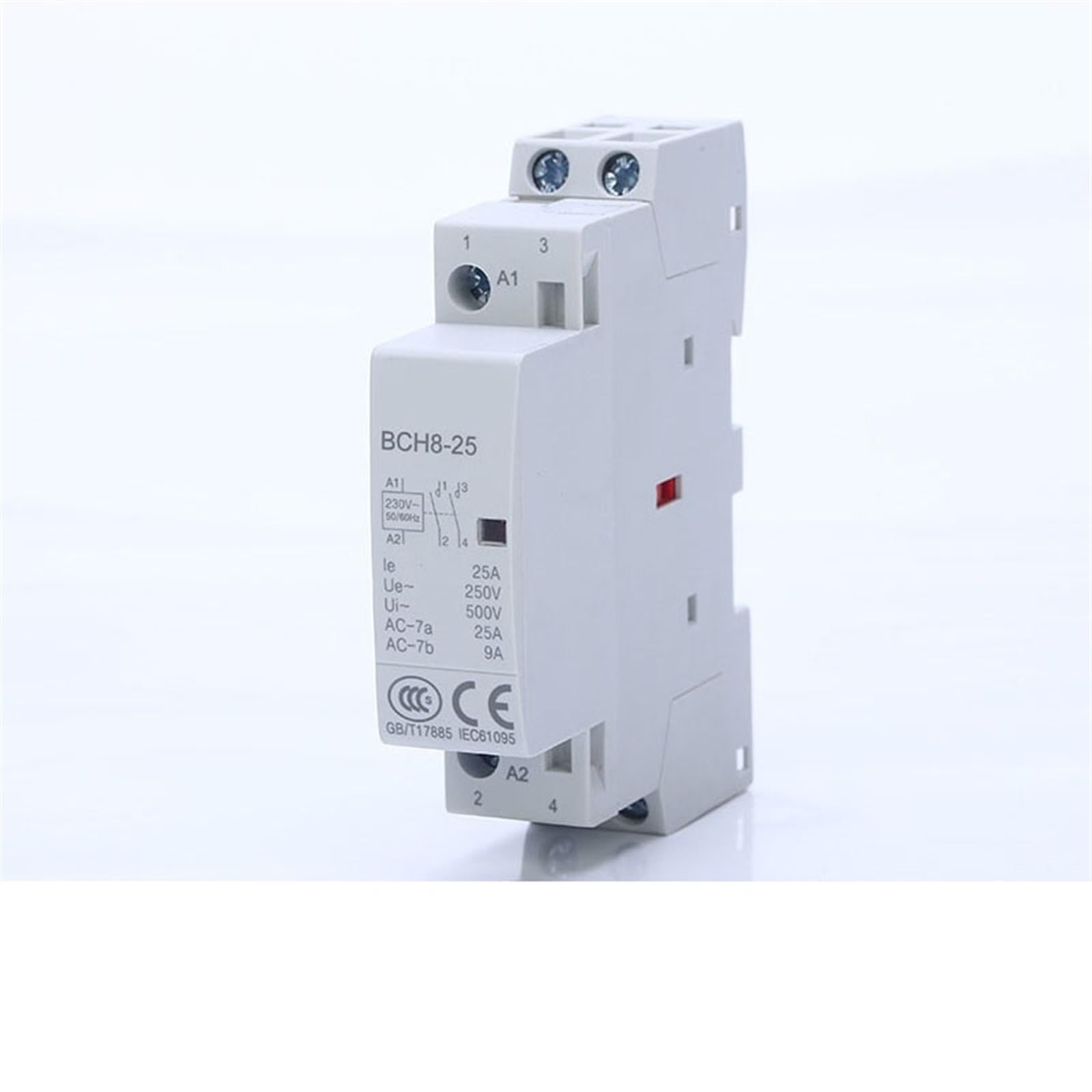 Contacteur sur Rail DIN 230V Silencieux avec Configuration 2NC 25A Résistant